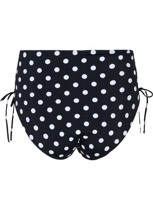 Printed bikini bottoms with a high waist, Dotted Print, Packshot image number 1