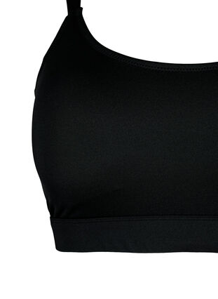 Bikini top with removable inserts, Black, Packshot image number 2