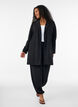Long blazer with pockets, Black, Model image number 1