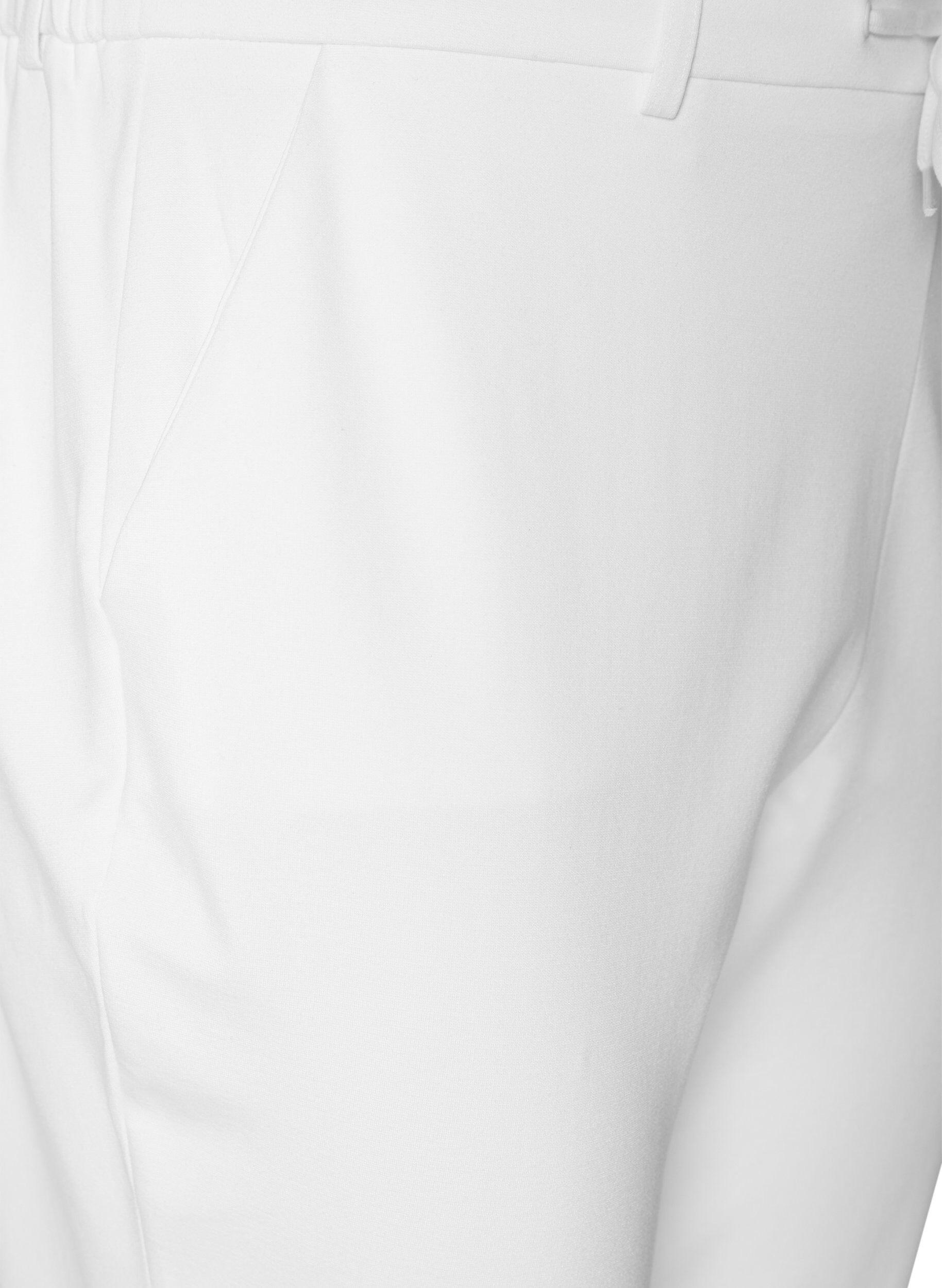 Zizzifashion Cropped Maddison trousers, White, Packshot image number 2