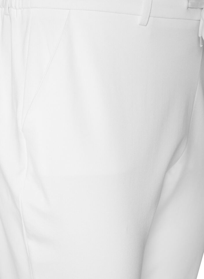 Cropped Maddison trousers, White, Packshot image number 2