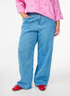 Wide leg jeans with high waist, Light Blue, Model image number 2