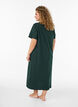 Midi nightgown in organic cotton, Green, Model image number 1
