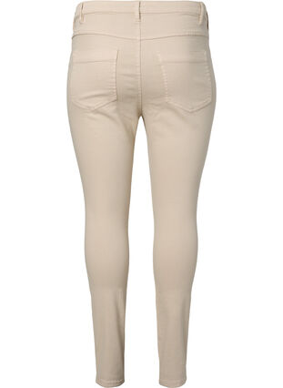 High waisted Amy jeans with super slim fit, Oatmeal, Packshot image number 1