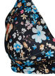 Floral bikini top with tie back, Blue, Packshot image number 2