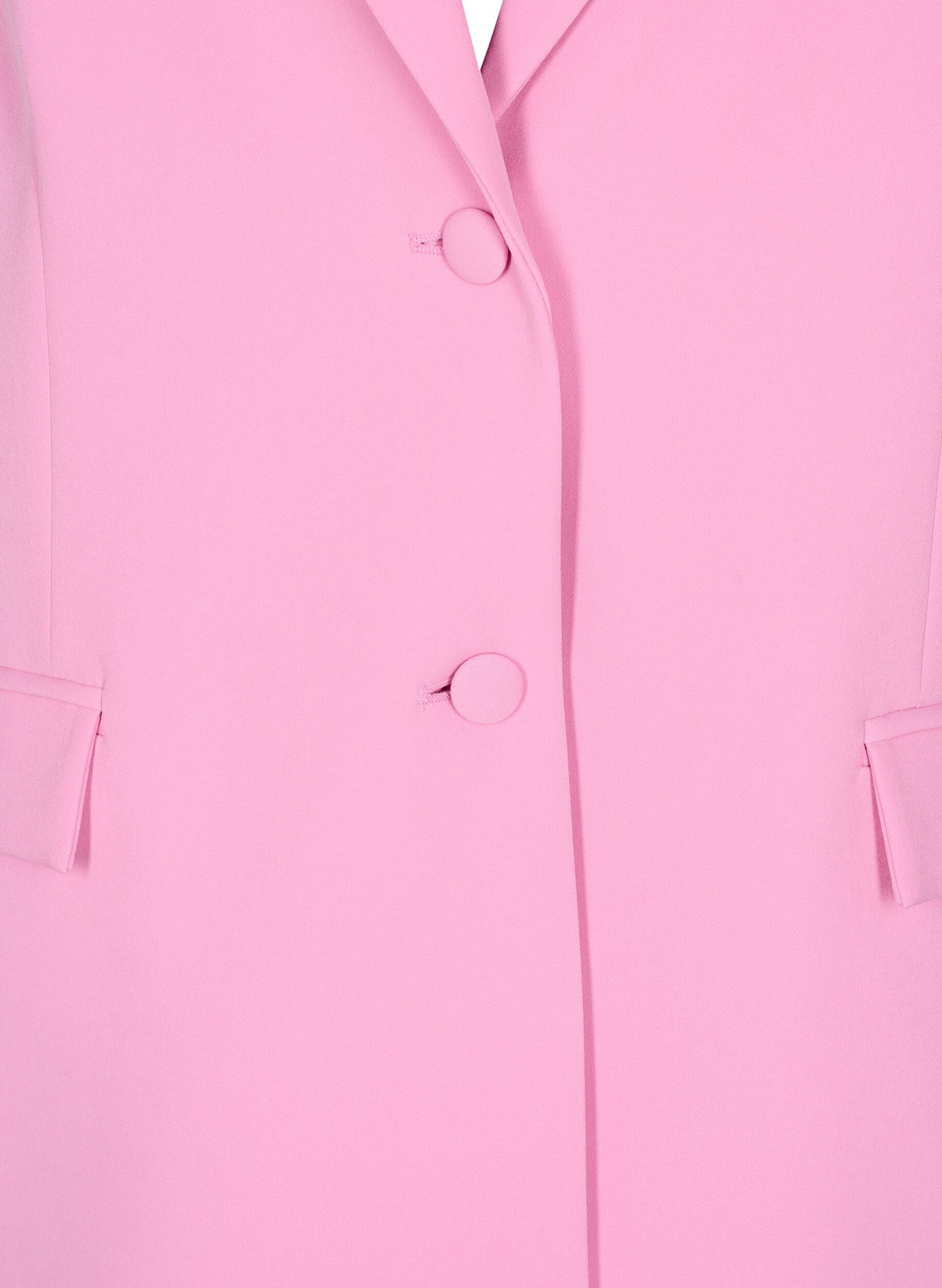 Zizzifashion Classic blazer with button closure, Pink, Packshot image number 3