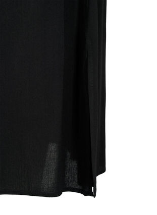 Viscose midi skirt, Black , Packshot image number 3