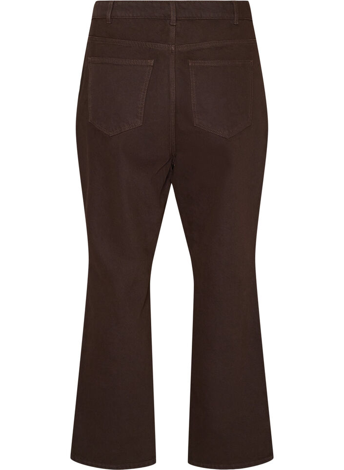 Coloured Kiana straight fit jeans, Brown, Packshot image number 1