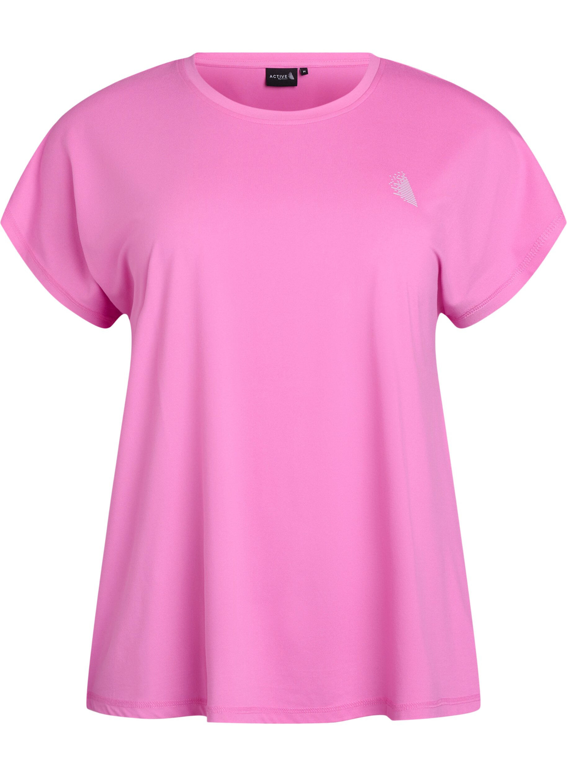 Solid-coloured workout T-shirt