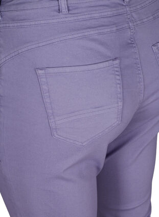 Close-fitting capris with button fastening, Silver Bullet, Packshot image number 3