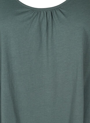 Top with a round neck and A-line, Balsam Green, Packshot image number 2