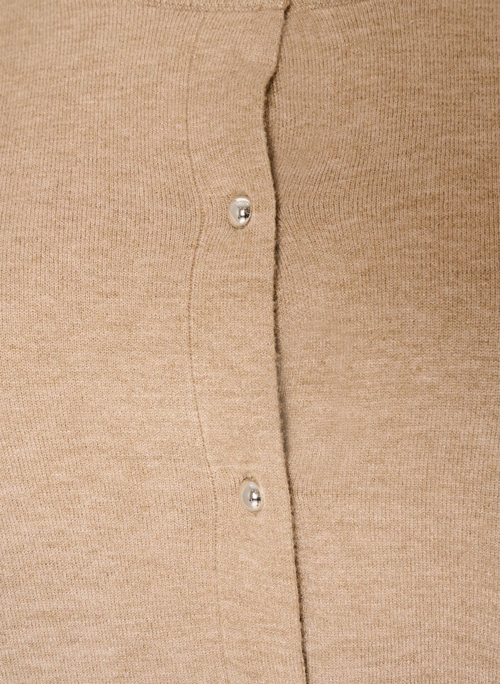 Cardigan with round buttons, Beige, Packshot image number 2