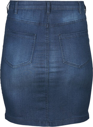 Skirt, Dark blue denim, Packshot image number 1