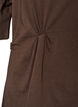 T-shirt with draped detail, Brown, Packshot image number 3