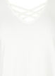 Short sleeve t-shirt with v-neckline, Warm Off-white, Packshot image number 2