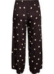 Viscose trousers with polka dots and wide legs, Brown, Packshot image number 1