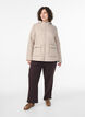 Quilted jacket with a hood and pockets, Beige, Model image number 1