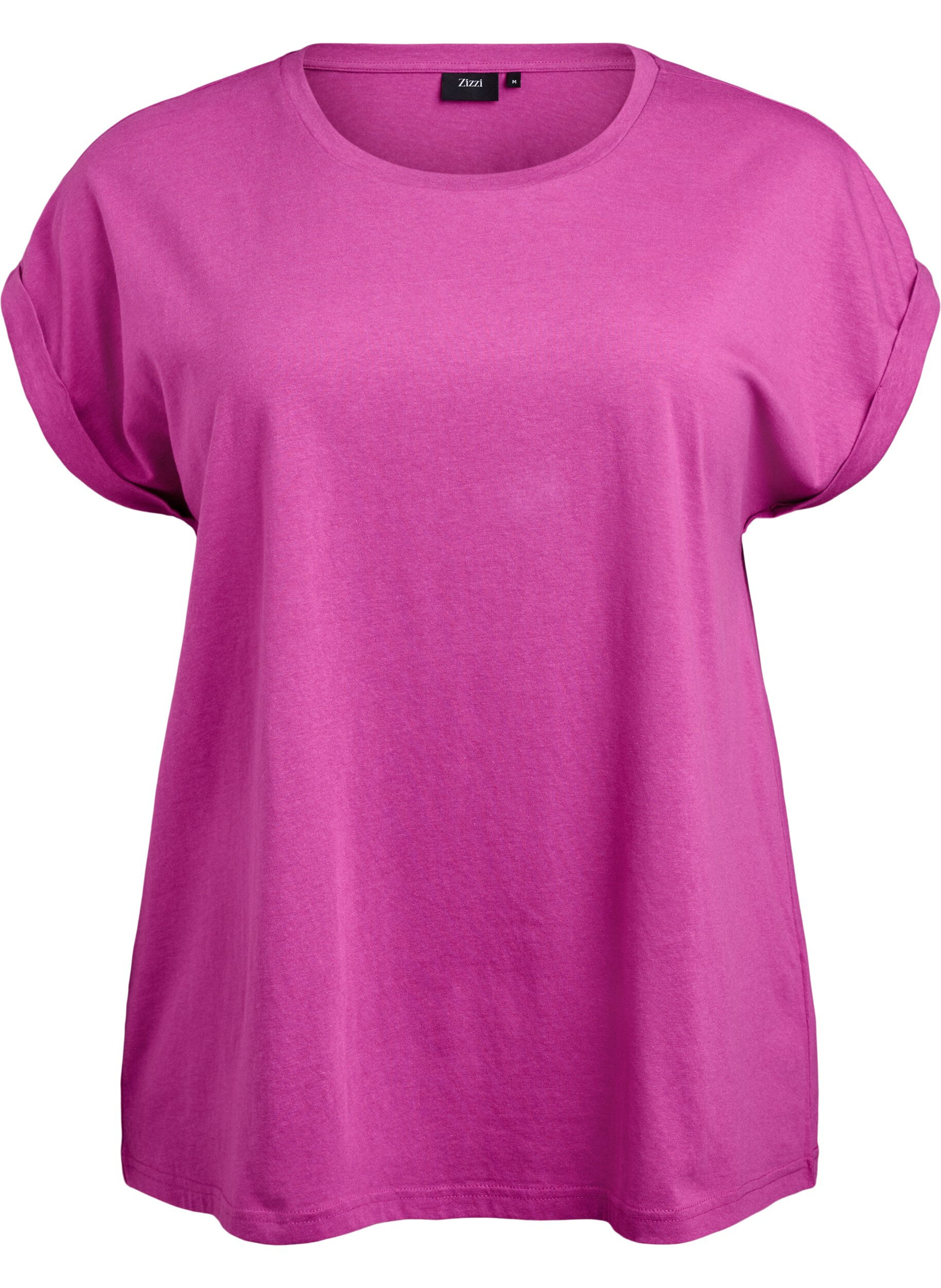 Short sleeve cotton blend T-shirt