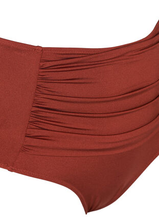 High waisted bikini bottoms, Rusty Red, Packshot image number 2