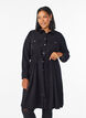 Shirt dress with tie belt and long sleeves, Black, Model image number 0