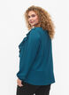 Long sleeved blouse with ruffles, Shaded Spruce Dot, Model image number 1