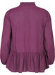 Viscose blouse with peplum, Purple, Packshot image number 1