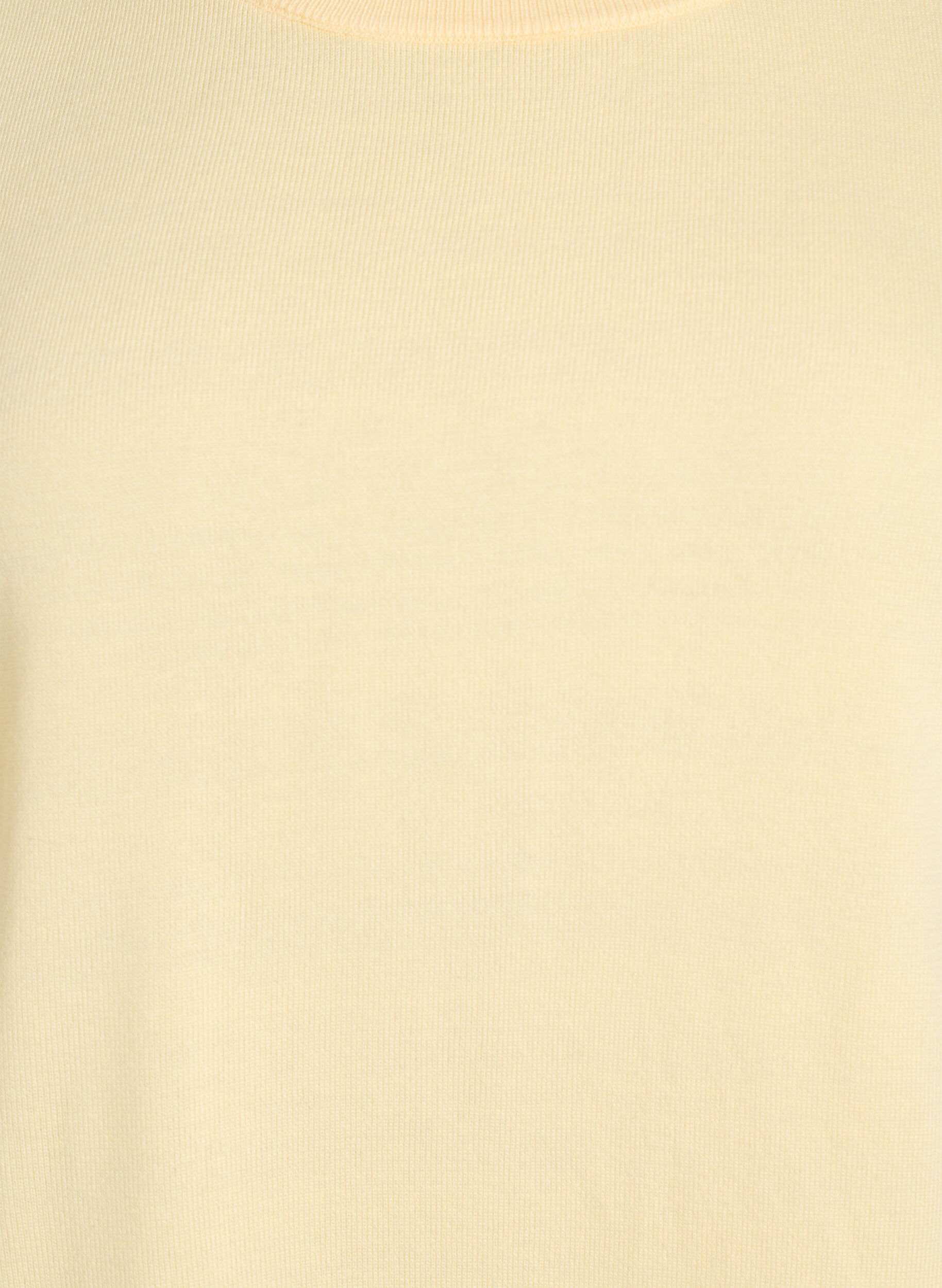 ZizzifashionFine-knit blouse with short sleeves, Yellow, Packshot image number 2