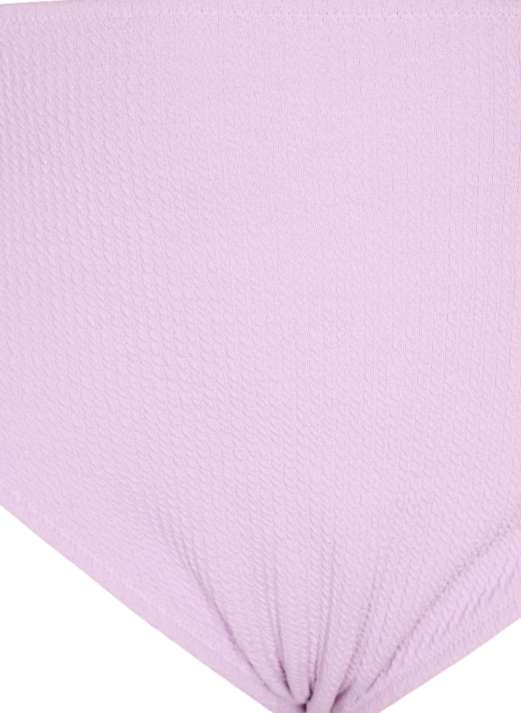 Zizzifashion Bikini briefs with crepe structure, Purple, Packshot image number 2