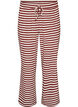 Striped pyjama trousers with a high waist and wide legs, 0426, Packshot image number 0