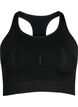 Seamless bra top, Black, Packshot image number 0