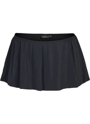 Bikini bottoms with a skirt, Black, Packshot image number 0