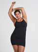 Shapewear dress with thin straps, Black, Model image number 2