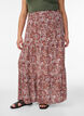 Long skirt with elasticated waist, Red, Model image number 2