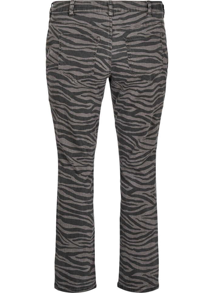 Emily jeans with leopard print, Black, Packshot image number 1