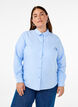 Long-sleeved cotton shirt, Light Blue, Model image number 0