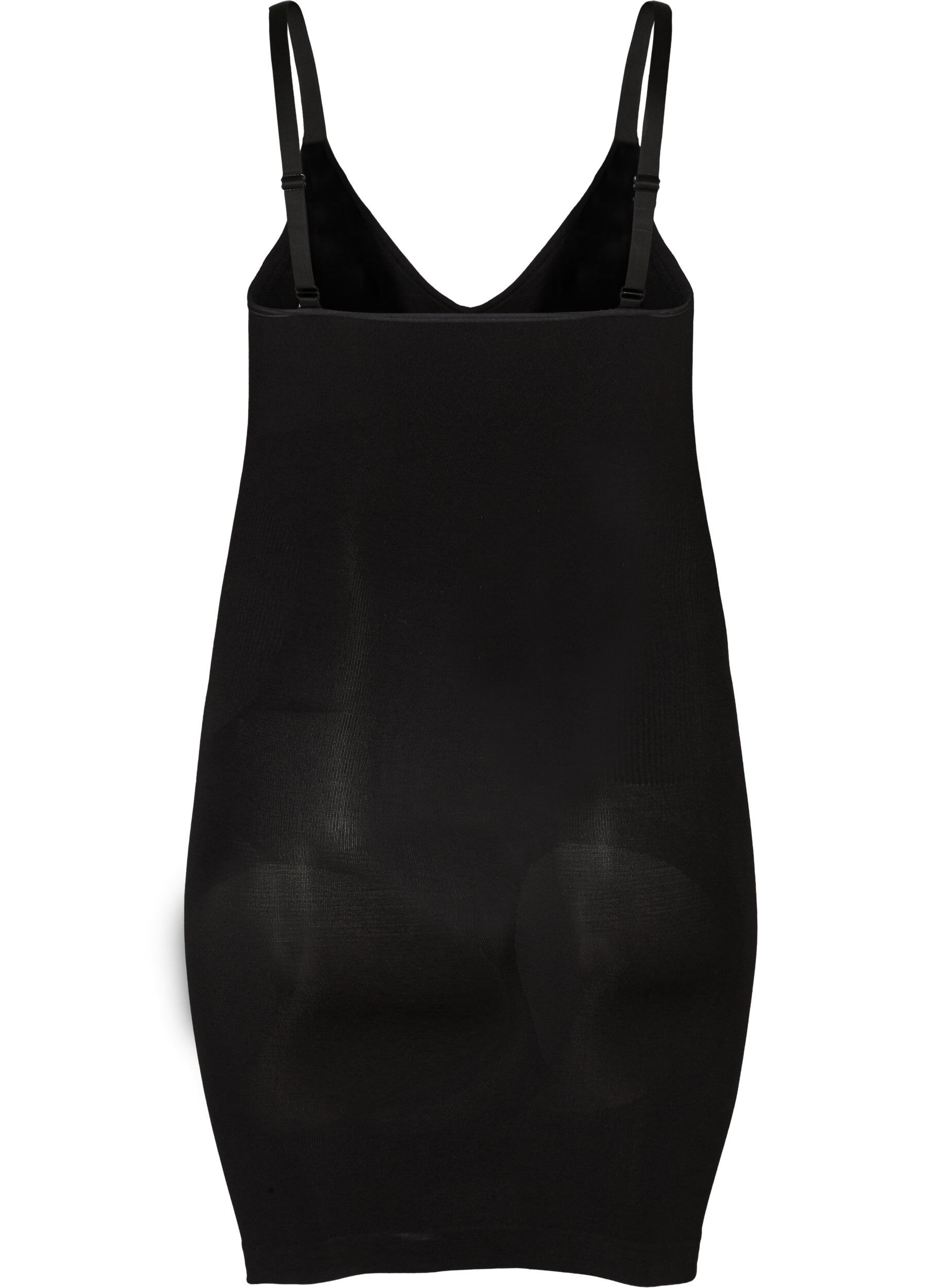 Zizzifashion Shapewear dress with thin straps, Black, Packshot image number 1