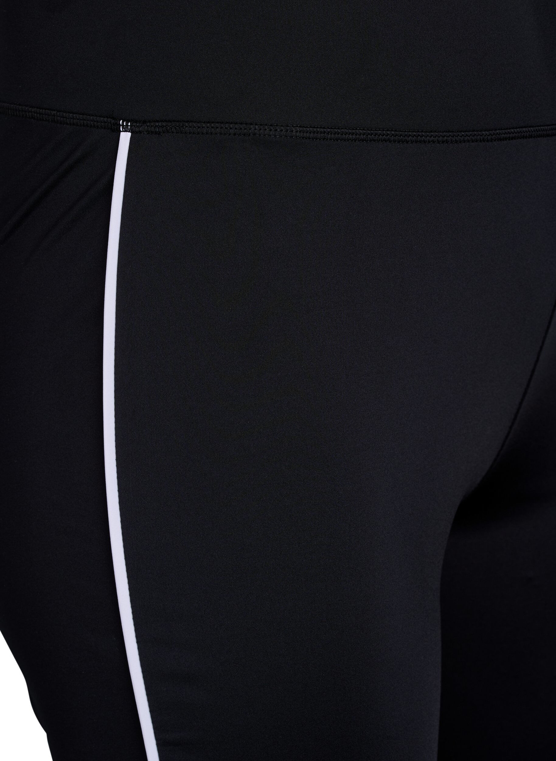 Zizzifashion Flared workout pants with contrast piping, Black, Packshot image number 2