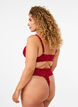 Crotchless lace thong, Red, Model image number 1