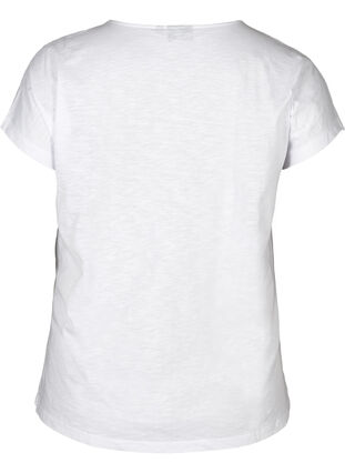 T-shirt with print, Bright White W. mood indigo, Packshot image number 1