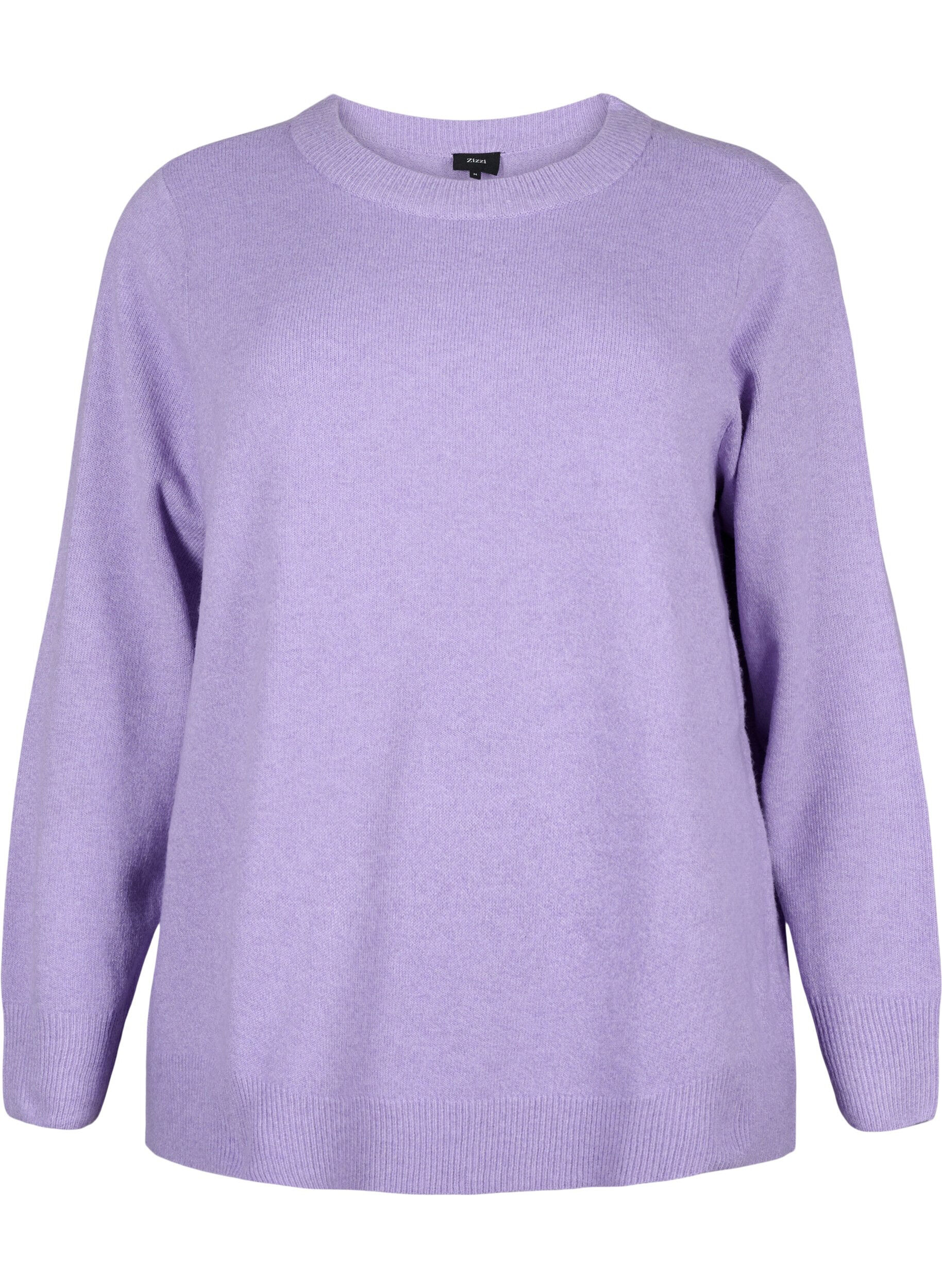 Zizzifashion Long-sleeved pullover with round neck	, Bougainvillea Mel., Packshot image number 0