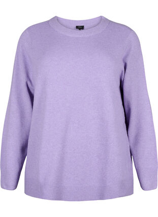 Long-sleeved pullover with round neck	, Bougainvillea Mel., Packshot image number 0