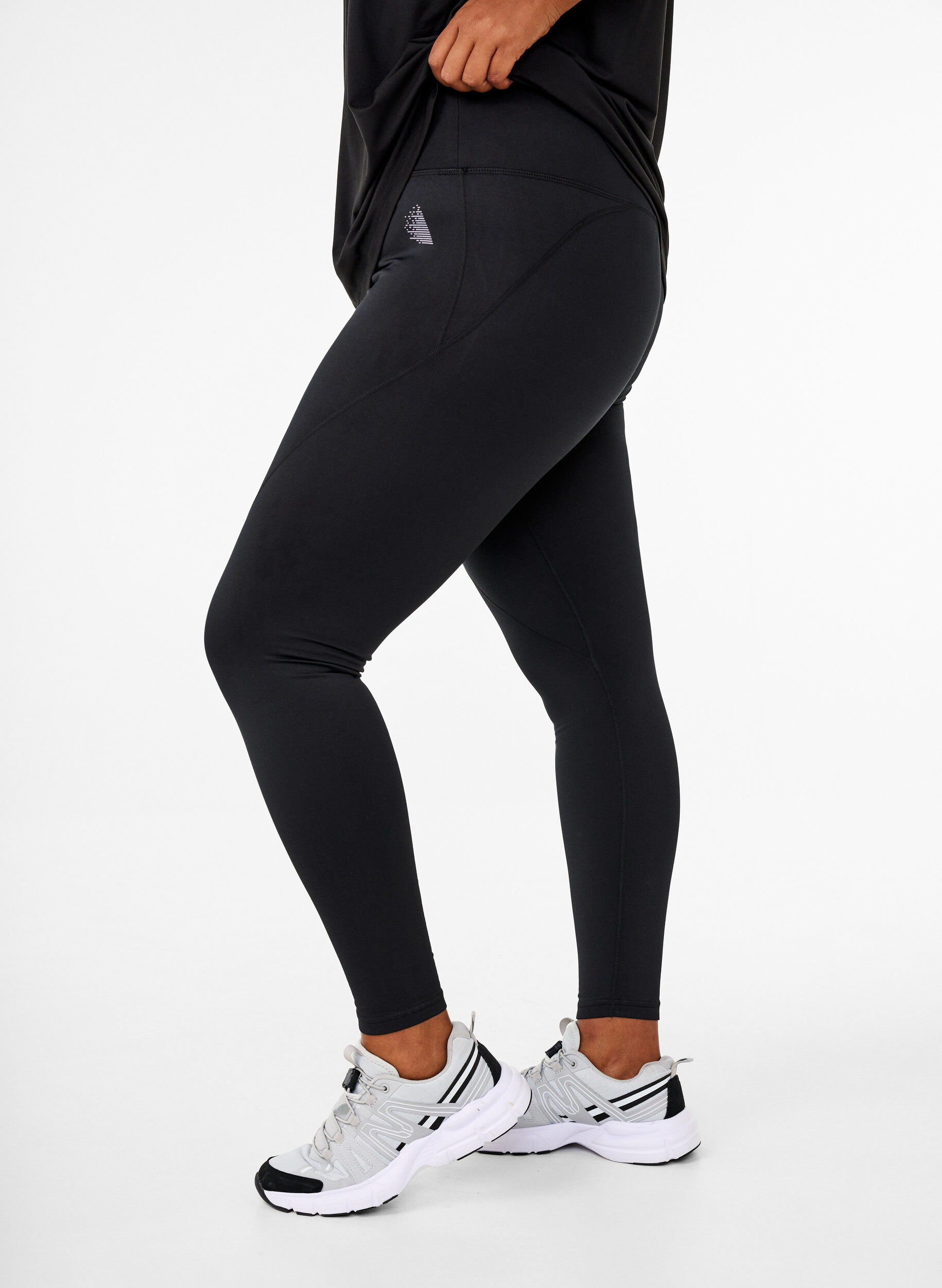 Training tights with fleece lining, Black, Model