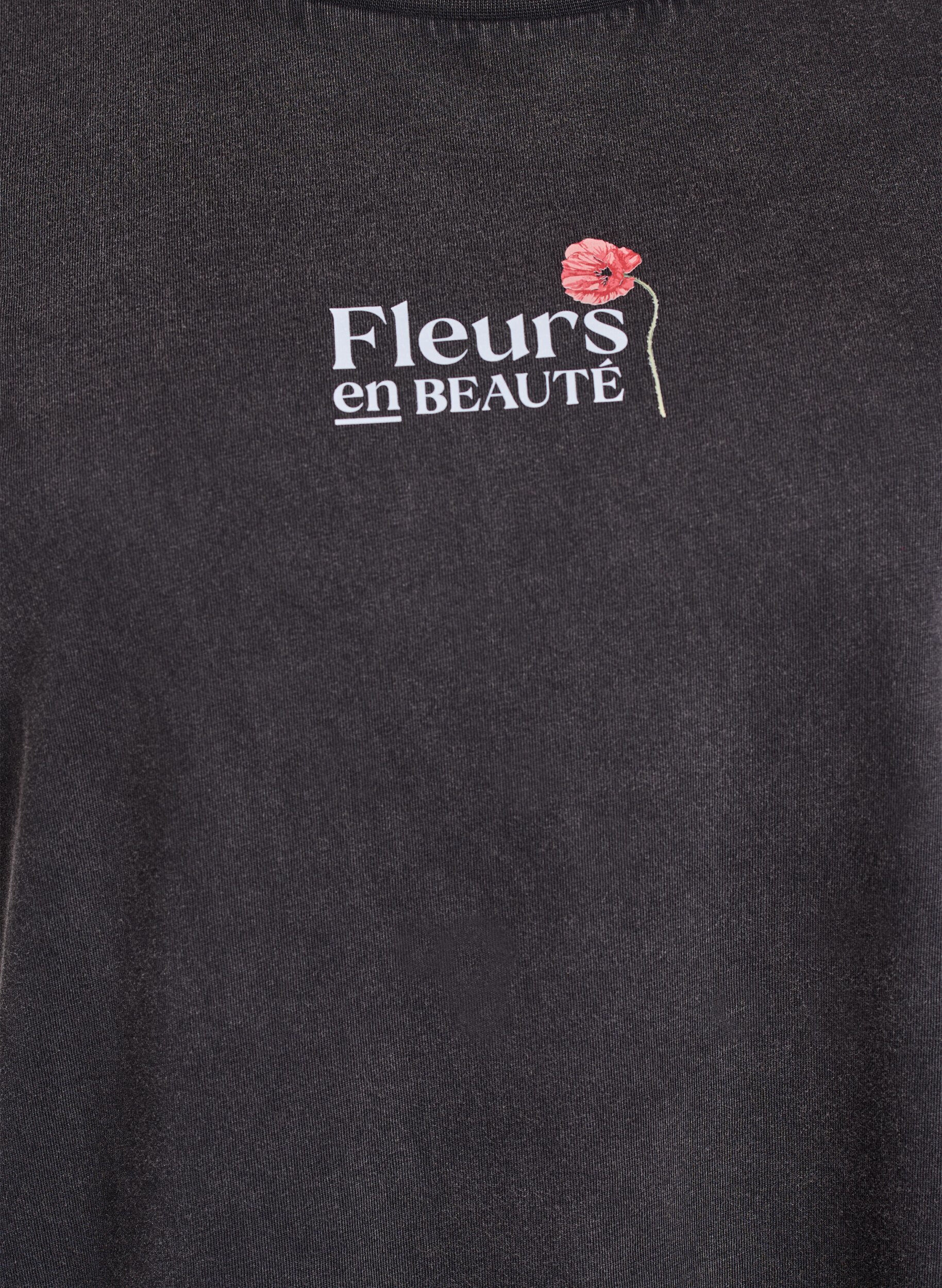 Zizzifashion Cotton T-shirt with front and back print, 9991, Packshot image number 2