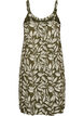 Knee-length strap dress in organic cotton, Green, Packshot image number 1