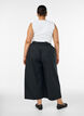 Culottes with an elasticated waist and wide legs, Black, Model image number 1