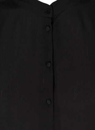 Long viscose shirt with pearls, Black, Packshot image number 2