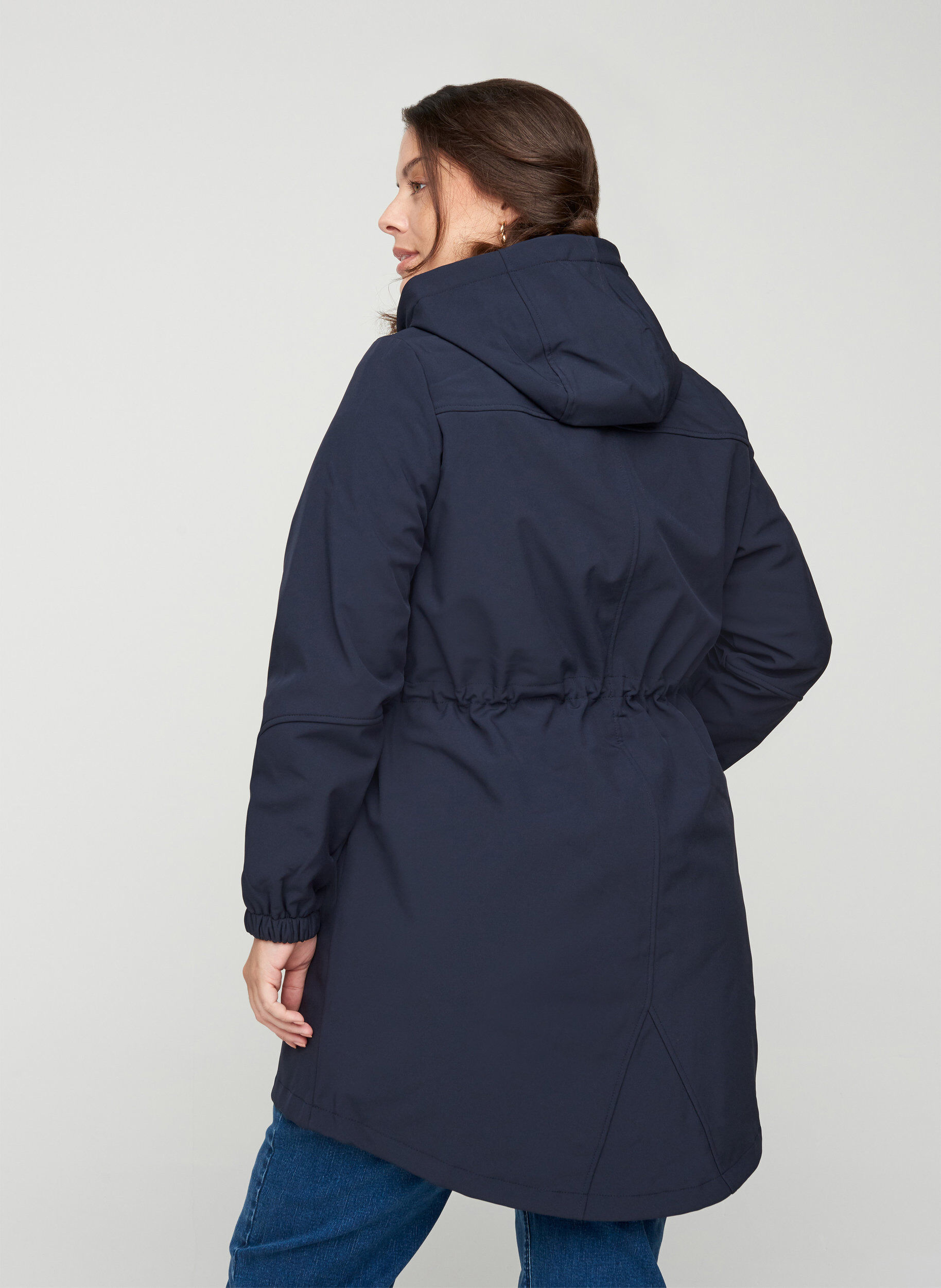 Zizzifashion Hooded softshell jacket, Night Sky solid, Model image number 2