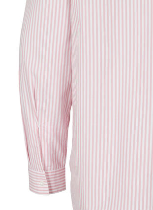 Striped shirt in organic cotton, Blush Stripe, Packshot image number 3
