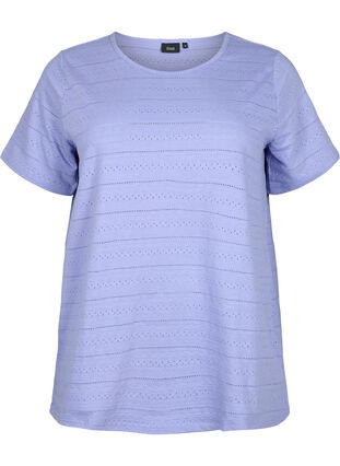 Short-sleeved cotton t-shirt, Lavender Violet, Packshot image number 0