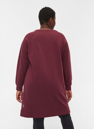 Sweat dress with pockets and slits, Port Royal, Model image number 1
